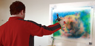 Physical Painting with a Digital Airbrush