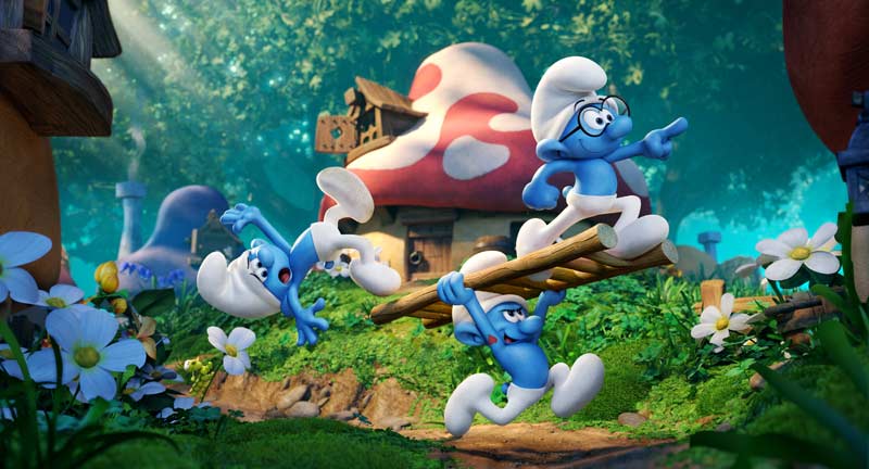 Smurfs running