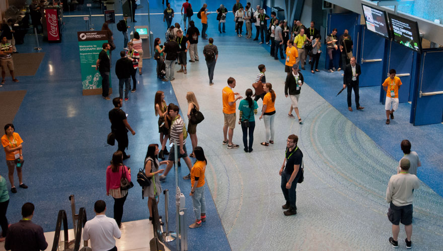 Student volunteers at SIGGRAPH 2014