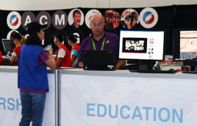 ACM SIGGRAPH Education booth