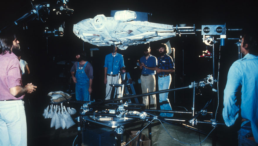 Model building during "Star Wars: Empire Strikes Back"