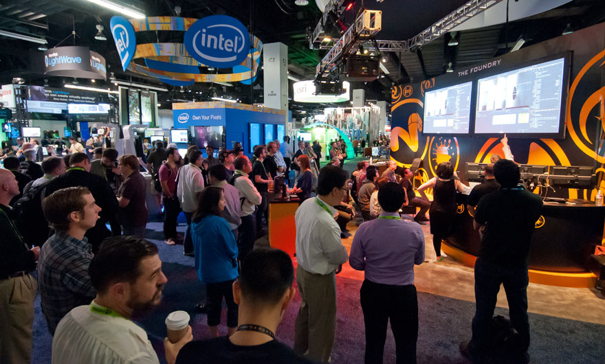 SIGGRAPH 2013 exhibit floor