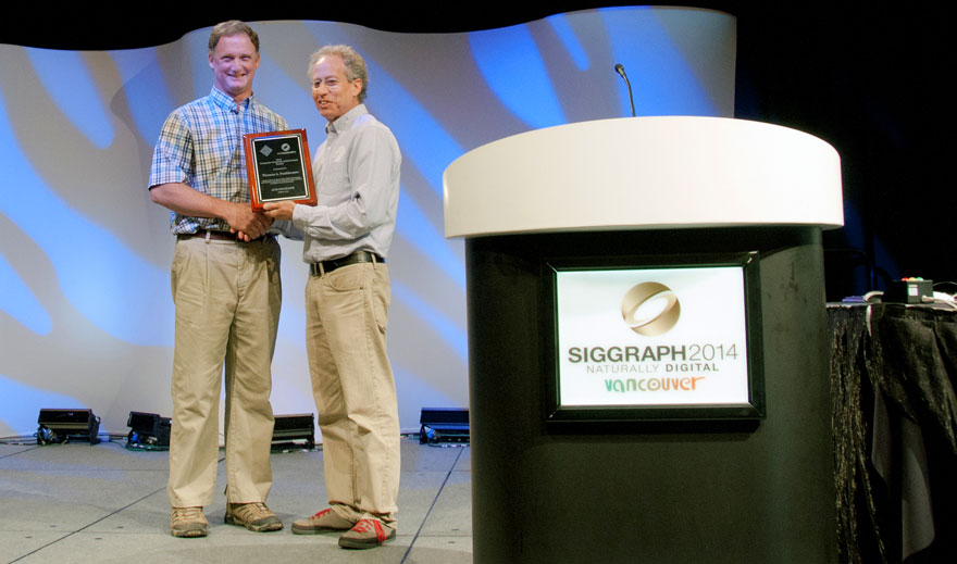 Thomas Funkhouser receives his computer graphics achievement award